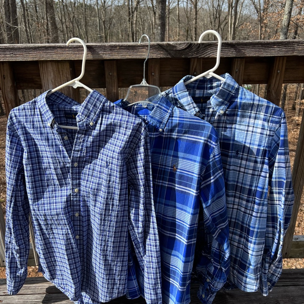 3 Ralph Lauren Long Sleeves without tag sz M